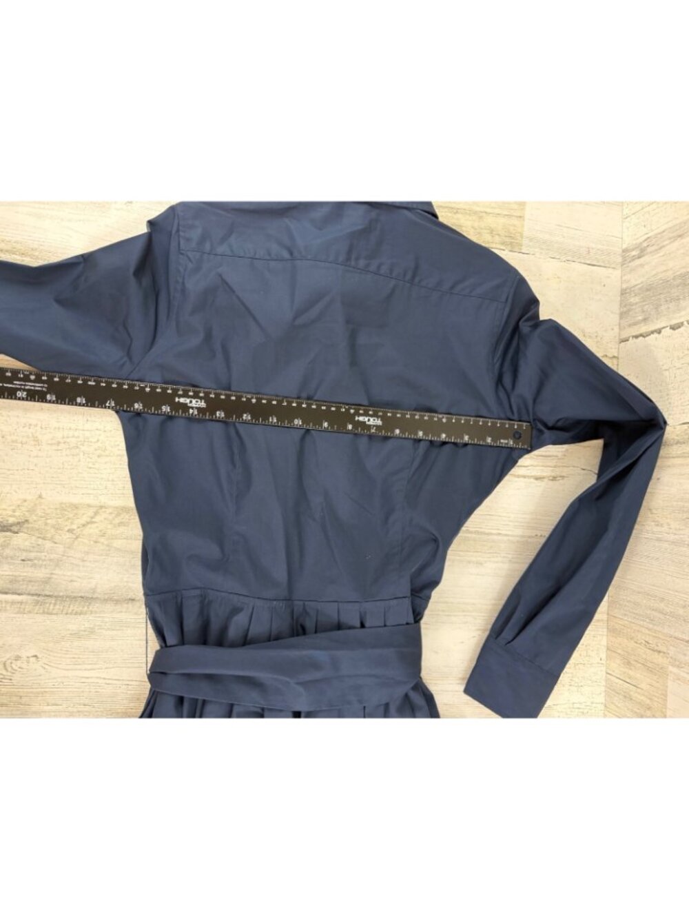 Ann Mashburn Sz XS Navy Blue Shirtwaist Dress NWOT - Picture 15 of 16